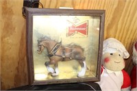 Famous Budweiser Clydesdale Horse Back Bar Light