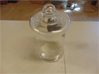 Glass Cookie Jar - 14" High