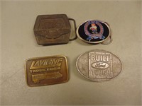 4 Collectable Belt Buckles