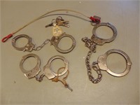 3 Sets Of Handcuffs