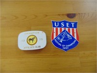 USET Metal Badge / Belt Buckle