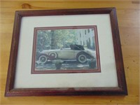 1938 Delage D6 175 Roadster Framed Picture