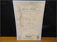 Original Ledger Sign In Sheet - May 29 1901