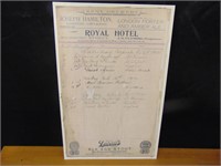 Original Ledger Sign In Sheet - March 29 1902