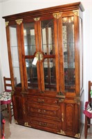 Beautiful wood vintage china cabinet