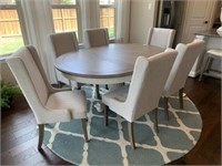 KITCHEN TABLE & 6 CHAIRS