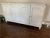 WHITE CONSOLE CABINET