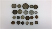 NICE Lot of Foreign Coins - Several Silver