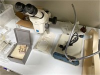 Zeiss Stemi Sv6 Microscope, Fiber Optic Light