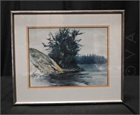 E.C O'NEILL GEORGIAN BAY ORIGINAL ART Water Colour