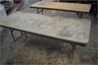 2 - 30"X60" Folding Tables