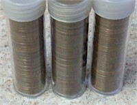 1945 P-D-S Rolls of Lincoln Wheat Cents