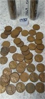 1946 P D S Lincoln Wheat Cents 3 Rolls