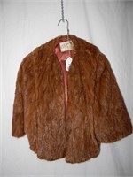 Vintage Fur Coat Cape Wrap Carlson Spokane WA