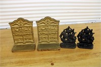 Vintage cast iron bookends