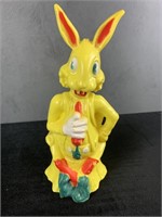 Vintage Yellow Rabbit Candy Container by Reliable