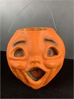 Antique Halloween Jack O Lantern Paper Mache