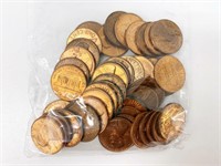1959-74 AU-UNC lincoln pennies lot