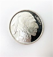 1OZ silver buffalo head 2014 coin