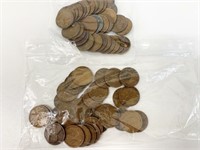 2 Bags of wheat pennies with key dates