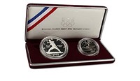 1992 US Olympic 2 Coins Proof Set
