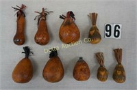 (9) ASIAN GOURD CONTAINERS FOR SNUFF: