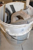 BUCKET OF CONCRETE TOOLS