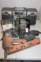 STEREO, POWER TOOLS AND  AIR NAILERS (UNTESTED)