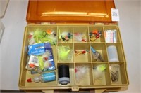 FISHING TACKLE BOX AND CONTENTS