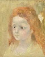Lucien-Philippe Moretti Painting of Young Girl.