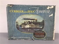 Currier & Ives Print Collection Book -1952