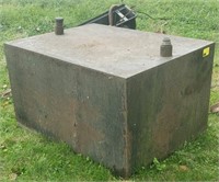 Metal Gas Tank, 32"T x 48"W x 36 1/2"D