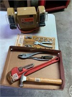 B&D Bench Grinder & Tools