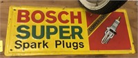 Bosch Super Spark Plugs Advertisement Sign,