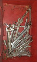 Tote of Various Wrenches