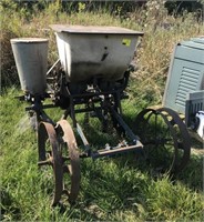 Lot w/ Vtg 2 Row Planter