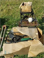 Pallet w/ Seed Spreader, Weighing Scoops, Outdoor