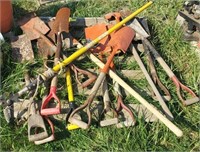 Pallet of Various Shovels and more