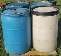 Pallet of 4 50 gal. Barrels