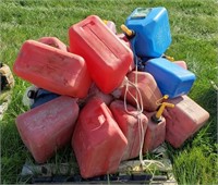 Pallet of Various Gas Cans