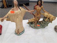 2 Indian figurines x2