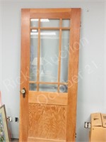 solid Fir door w/ window-  32" x  80"