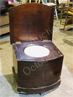 Victorian  chamber pot chair