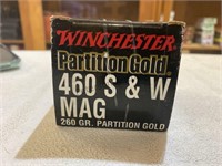 20 - 460 S&W Mag. 260Gr. Partition Gold