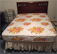 Full size bed - headboard, mattress & box spring