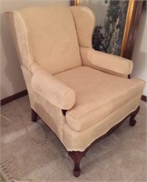 Cream colored occassional chair