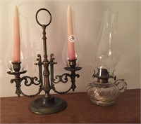 Candleabra & lantern