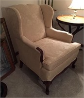Cream colored occassional chair