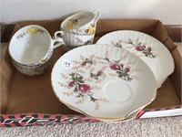 Floral cups & saucers