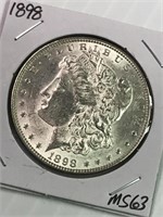 1898 Morgan Silver Dollar MS63